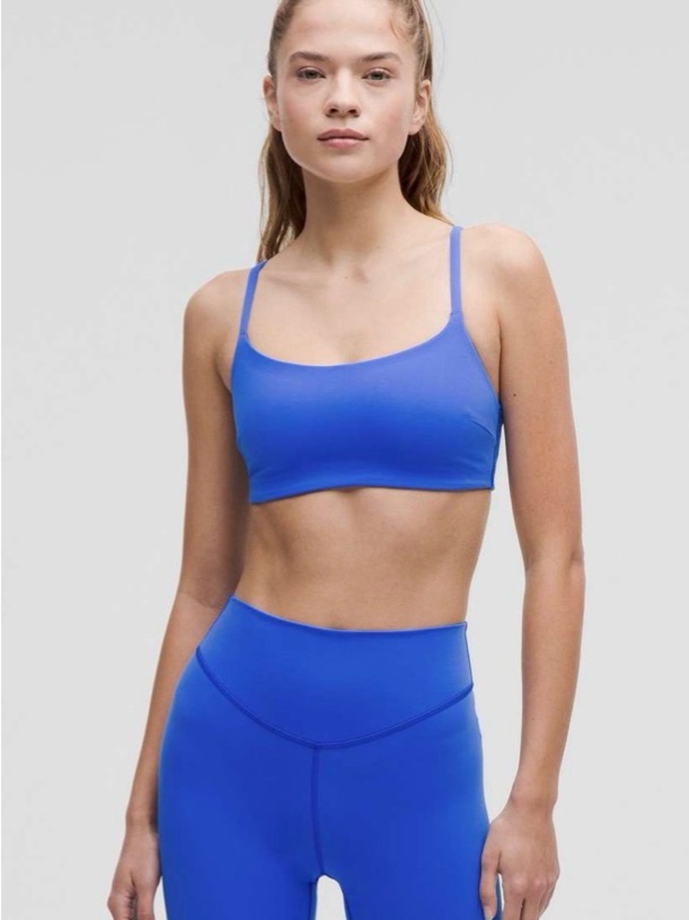 Lululemon Wunder Train Blue Strappy Racerback Bra - Sz 6 (C/D Cup)